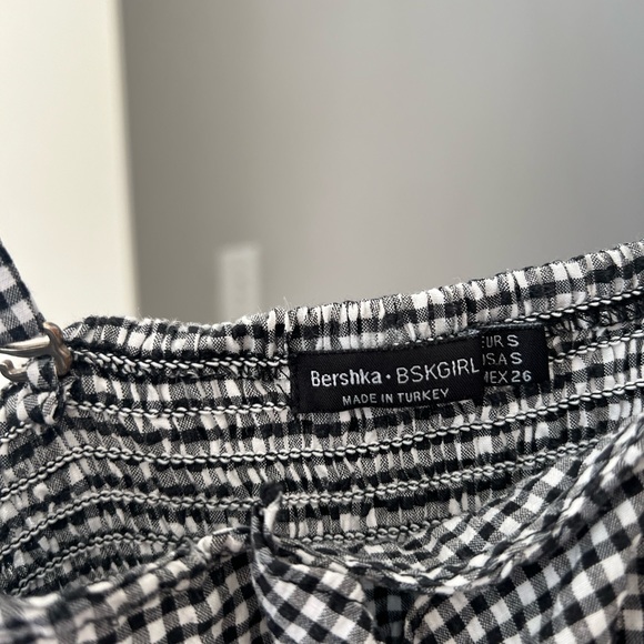 Bershka Gingham Bow Romper - Picture 5 of 8